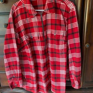 Chaps 1XL flannel zip up jacket